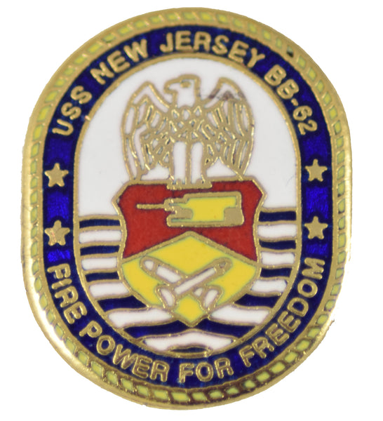 USS NEW JERSEY HAT PIN - HATNPATCH