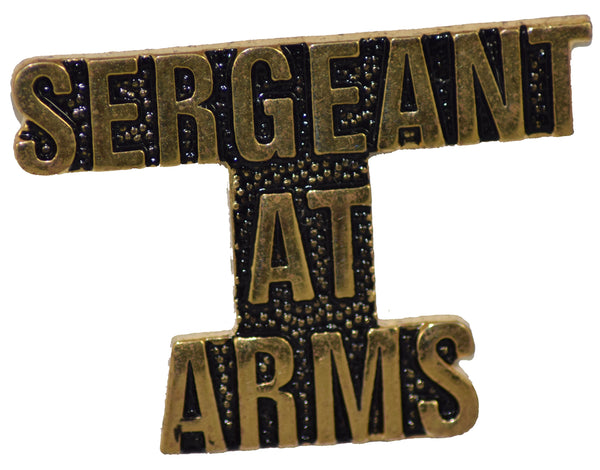SERGEANT AT ARMS HAT PIN - HATNPATCH