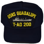 USNS GUADALUPE T-AO 200 SHIP HAT - NAVY BLUE - Veteran Owned Business - HATNPATCH