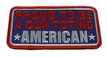 PROUD TO BE A GUN TOTING AMERICAN PATCH SECOND 2ND AMENDMENT DEFENSE LIBERTY - HATNPATCH