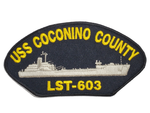 USS Coconino County LST-603 Ship Patch - Great Color - Veteran Owned Business - HATNPATCH