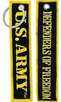 US ARMY DEFENDERS OF FREEDOM KEY CHAIN SOLDIER VETERAN RETIRED ACTIVE HOOAH - HATNPATCH