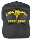 Naval Hospital Roosevelt Roads HAT - Black - Veteran Owned Business - HATNPATCH