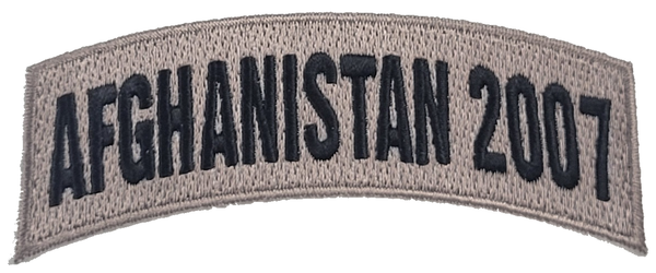 Afghanistan 2007 TAB Desert ACU TAN Rocker Patch - Veteran Family-Owned Business. - HATNPATCH