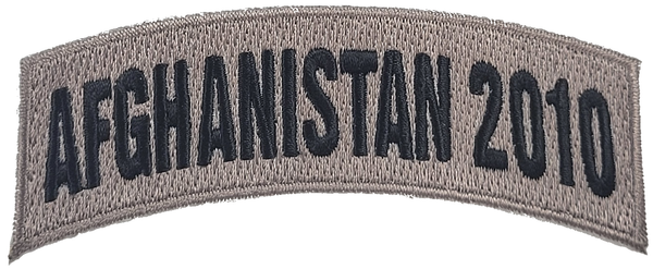 Afghanistan 2010 TAB Desert ACU TAN Rocker Patch - Veteran Family-Owned Business. - HATNPATCH