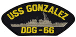 USS GONZALEZ DDG-66 SHIP PATCH - GREAT COLOR - Veteran Owned Business - HATNPATCH