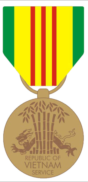 Vietnam Service Medal Decal - HATNPATCH