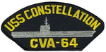 USS CONSTELLATION CVA-64 PATCH - Multi-colored - Veteran Owned Business - HATNPATCH