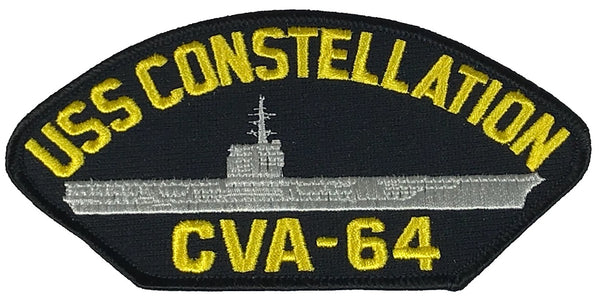 USS CONSTELLATION CVA-64 PATCH - Multi-colored - Veteran Owned Business - HATNPATCH