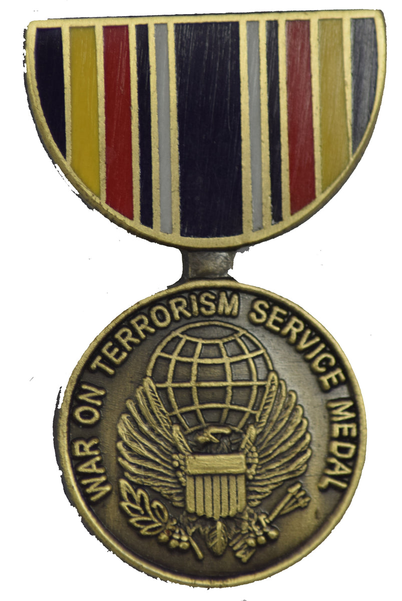 SERVICE WAR ON TERRORISM HAT PIN | HATNPATCH