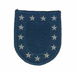 US ARMY BERET FLASH PATCH STANDARD BLUE W/ WHITE STARS - HATNPATCH