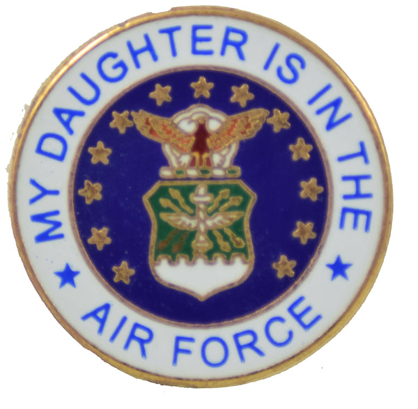 MY DAUGHTER IS IN THE AIR FORCE HAT PIN - HATNPATCH