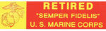 U.S. Marine Retired Bumper - HATNPATCH