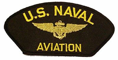 US NAVAL AVIATION W/ AVIATOR WINGS BADGE PATCH PILOT NAVIGATOR VETERAN USMC - HATNPATCH