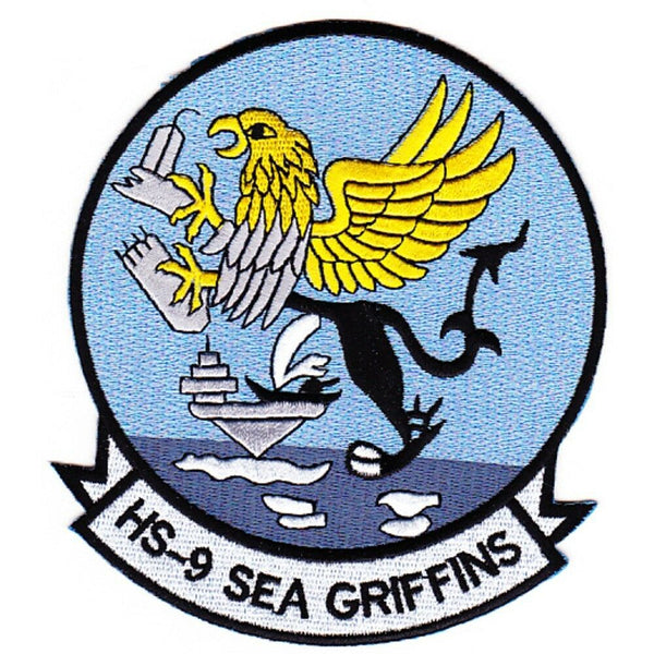 HELICOPTER ANTI-SUBMARINE SQUADRON NINE HS-9 SEA GRIFFINS PATCH USN NAVY SAILOR - Found per customer request! Ask Us! - HATNPATCH