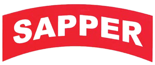 Sapper Decal (Red/White) - HATNPATCH