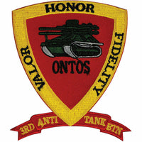 USMC 3RD THIRD ANTI TANK BATTALION AT BN M-50 ONTOS PATCH SP SELF PROPELLED - HATNPATCH