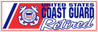 US Coast Guard Retired Bumper Sticker - HATNPATCH
