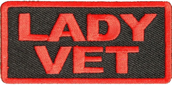 LADY VET PATCH - Color - Veteran Owned Business. - HATNPATCH