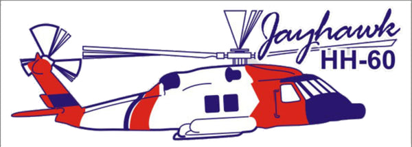 U.S. Coast Guard Jayhawk Helicopter Decal - HATNPATCH