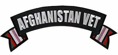 LARGE AFGHANISTAN TOP ROCKER PATCH OEF ENDURING FREEDOM CAMPAIGN RIBBON - HATNPATCH