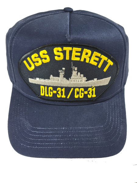 USS Sterett DLG-31/CG-31 Ship HAT - Navy Blue - Veteran Owned Business - HATNPATCH