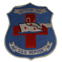 USS REPOSE HOSPITAL SHIP AH-16 RESTITUTOR VITAE PATCH - Standout Colors - Veteran Owned Business. - HATNPATCH