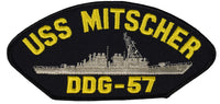 USS MITSCHER DDG-57 SHIP PATCH - GREAT COLOR - Veteran Owned Business - HATNPATCH