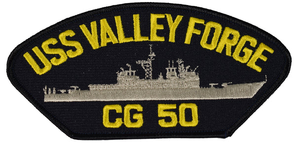 USS VALLEY FORGE CG 50 SHIP PATCH - GREAT COLOR - Veteran Owned Business - HATNPATCH