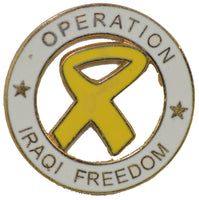 OPERATION IRAQI FREEDOM YL RIB HAT PIN - HATNPATCH