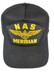 Naval AIR Station NAS Meridian HAT - Black - Veteran Owned Business - HATNPATCH