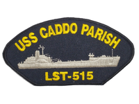 USS Caddo Parish LST-515 Ship Patch - Great Color - Veteran Owned Business - HATNPATCH