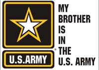 My Brother is in the Army (Star Logo) Decal - HATNPATCH