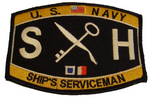 USN NAVY SH SHIP'S SERVICEMAN MOS RATING PATCH SAILOR VETERAN - HATNPATCH