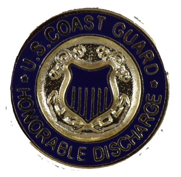 USCG HONORABLE DISCHARGE HAT PIN - HATNPATCH