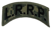 US ARMY LRRP LONG RANGE RECONNAISSANCE PATROL ROCKER TAB PATCH ACU CAMMO GREY - HATNPATCH