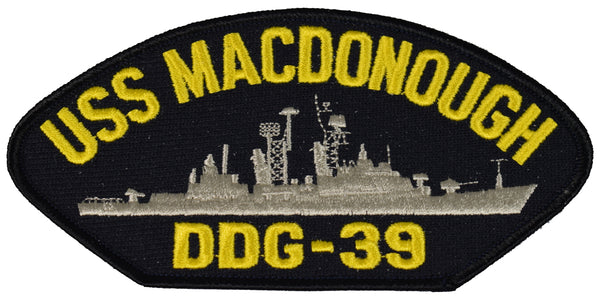 USS MACDONOUGH DDG-39 SHIP PATCH - GREAT COLOR - Veteran Owned Business - HATNPATCH