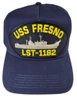 USS Fresno LST-1182 Ship HAT - Navy Blue - Veteran Owned Business - HATNPATCH