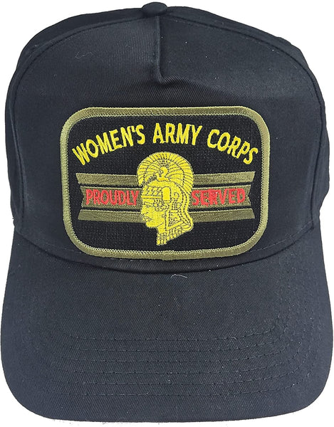 Womens Army Corps WAC with Pallas Athene HAT. Black Hat. Veteran Family-Owned Business - HATNPATCH