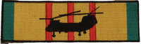 USMC CH-46 Silhouette on Vietnam Service Ribbon Patch - HATNPATCH