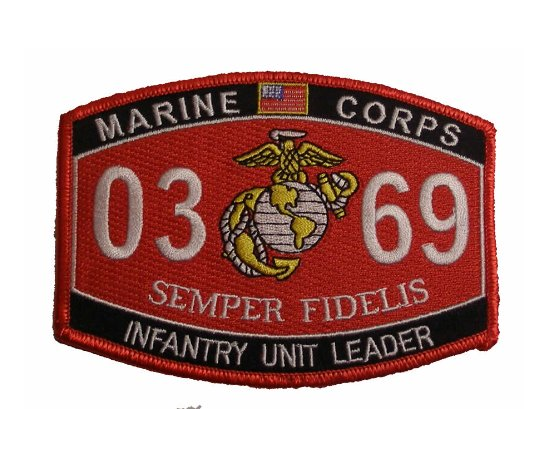 US Marine Corps 0369 Infantry Unit Leader MOS Patch - HATNPATCH