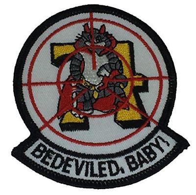 USN NAVY VF-74 BEDEVILED BABY FIGHTER SQUADRON PATCH BE-DEVILERS TOMCAT VETERAN - HATNPATCH