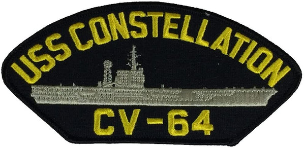 USS CONSTELLATION CV-64 PATCH - Multi-colored - Veteran Owned Business - HATNPATCH