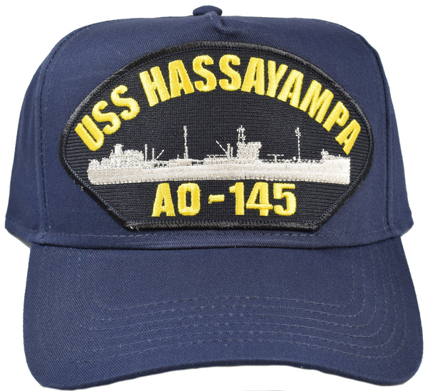 USS HASSAYAMPA AO-145 Ship HAT - Navy Blue - HATNPATCH