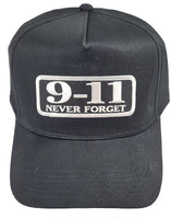 9-11 Never Forget HAT - Black - Veteran Owned Business - HATNPATCH