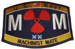 USN NAVY MM MACHINIST MATE MOS RATING PATCH SAILOR VETERAN - HATNPATCH