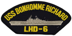 USS BONHOMME RICHARD LHD-6 SHIP PATCH - GREAT COLOR - Veteran Owned Business - HATNPATCH