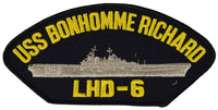 USS BONHOMME RICHARD LHD-6 SHIP PATCH - GREAT COLOR - Veteran Owned Business - HATNPATCH