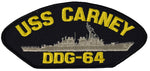 USS CARNEY DDG-64 SHIP PATCH - GREAT COLOR - Veteran Owned Business - HATNPATCH