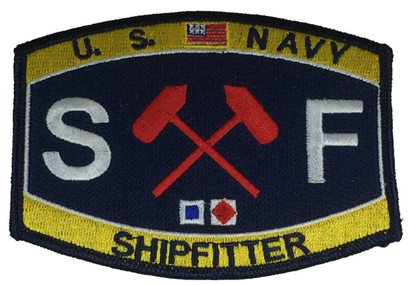 USN NAVY SF SHIP FITTER RATING MOS PATCH SAILOR VETERAN - HATNPATCH